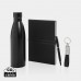 Kit presente de caderno capa dura com caneta garrafa Swiss Peak 